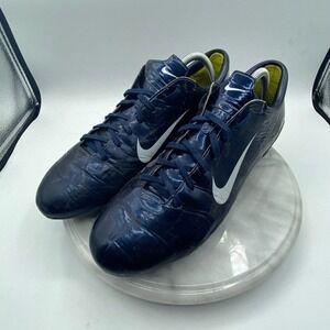 Nike Mens Soccer Cleats Mercurial Vapor IX FG Navy Blue White Athletic Shoes